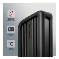 AXAGON EEM2-40G, USB-C 40Gbps externý box pre M.2 NVMe SSD, zosilnený hliník