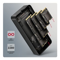 AXAGON EEM2-40G, USB-C 40Gbps externý box pre M.2 NVMe SSD, zosilnený hliník