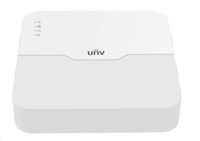 Uniview NVR,4 kanály, až 12MP, až 10TB HDD, PoE 4ch (50W budget), SMART VCA, SIP by NVR