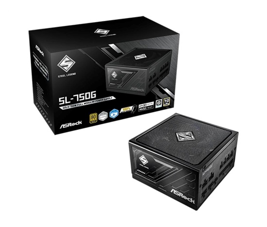ASROCK zdroj SL-750G,750W, 80Plus Gold, 135 mm, ATX 3.1