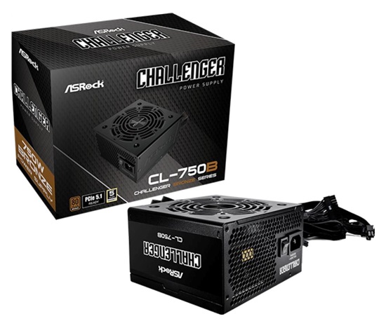 ASROCK zdroj CL-750B,750W, 80Plus Bronze, 120 mm, ATX 2.52