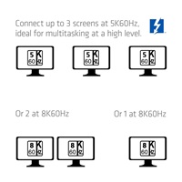 Club3D Dokovací stanice Thunderbolt 5 13v1, 1xUSB-C TB5, 2xUSB-C, 3xUSB-A, 2xHDMI, 1xmicroSD/SD,1xEthernet, 1xM.2