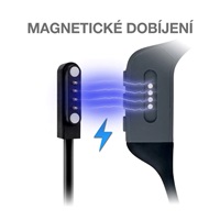 EVOLVEO bezdrátová sluchátka BoneMax MP3 32GB, na lícní kosti, IPX8, šedá