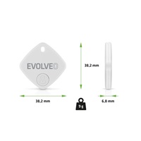 EVOLVEO TrackTag, Bluetooth lokátor s Apple Find My, bílý