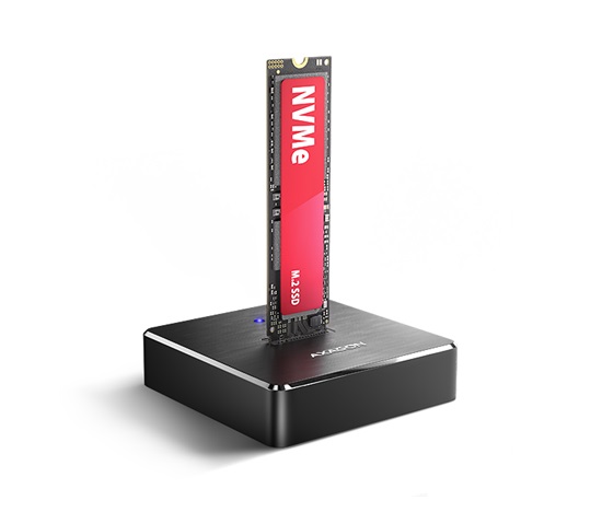 AXAGON ADSA-M2C11, USB-C 10Gbps dokovacia stanica pro 1× M.2 NVMe/SATA SSD