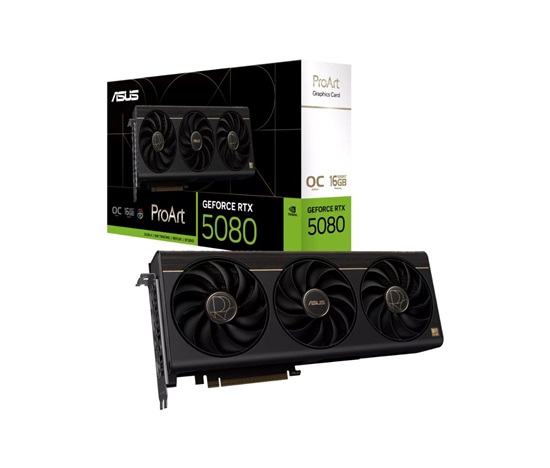 ASUS VGA NVIDIA GeForce RTX 5080 ProArt 16GB OC, RTX 5080, 16B DDR7, 2xDP, 1xHDMI, 1xUSB-C