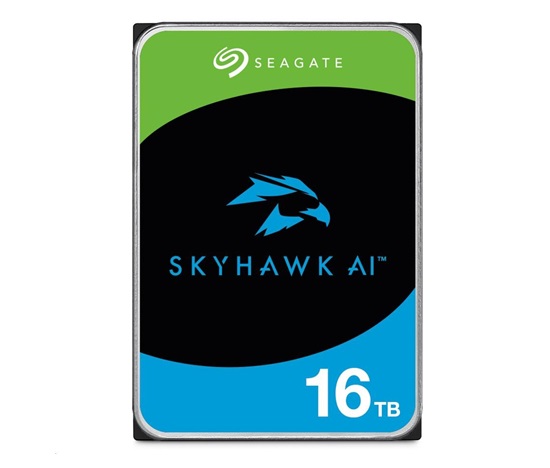 SEAGATE HDD 16TB SKYHAWK AI, 3.5", SATA 6Gb/s, 7200 RPM, Cache 512MB