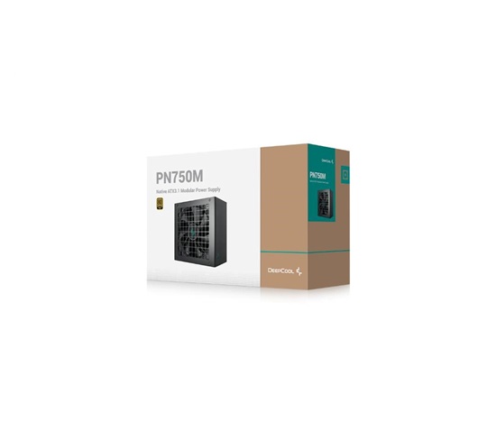 DEEPCOOL zdroj 750W PN750M, 120mm, 80+ Gold , ATX 3.1, černá