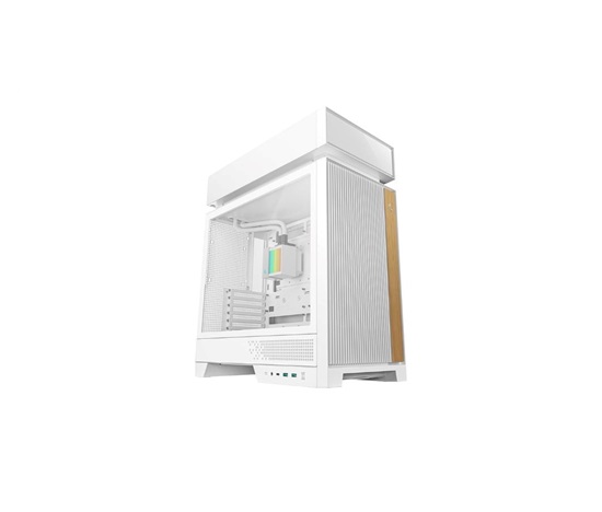 DEEPCOOL Case CL6600 WH, ATX, Průhledná bočnice, vodní chlazení, bílá
