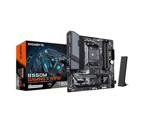 GIGABYTE MB Sc AM4 B550M GAMING X WIFI6, AMD B550, 1xHDMI, 1xDP, 4xDDR, mATX