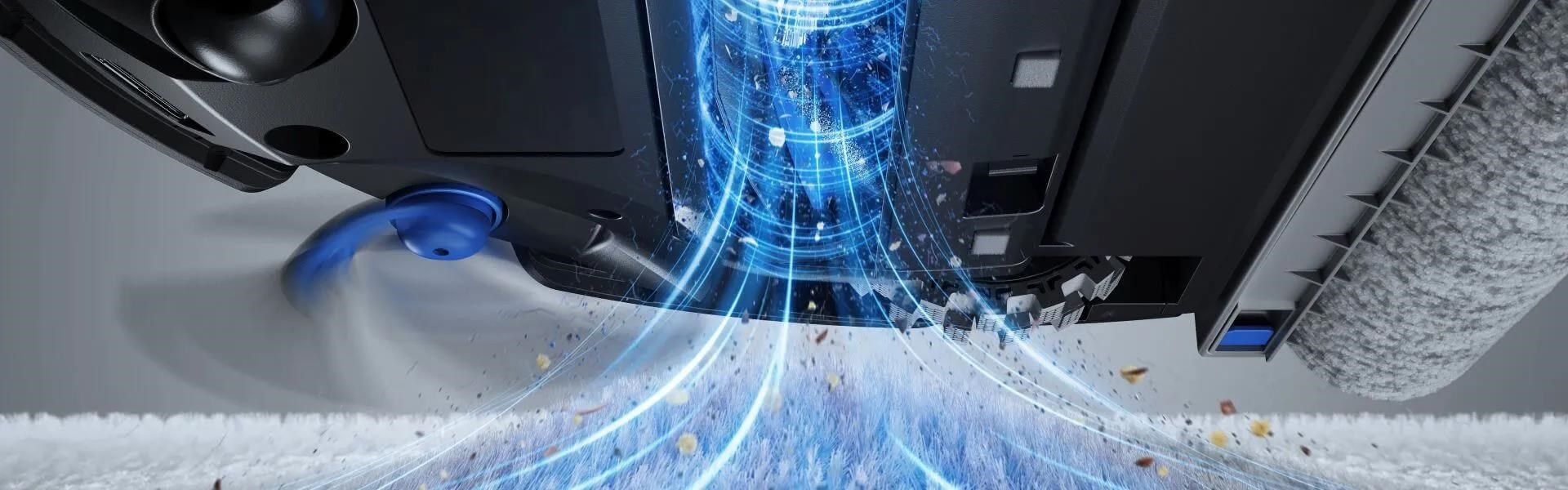 Obr. Bezkonkurenční účinnost vysávání s technologií BLAST™ 1795067a