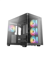 DEEPCOOL Case CG530U 4F, ATX, Průhledná bočnice, 4x120mm ARGB Fan, černá