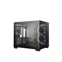 DEEPCOOL Case CG330 3F, mATX, Průhledná bočnice, 3x120mm ARGB Fan, černá
