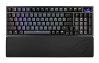 ASUS klávesnice ROG Azoth 96 HE, Mechanická, Bezdrátová, BT, RF 2.4GHz, US, černá