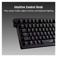 ASUS klávesnice ROG Strix Morph 96 WL, Mechanická, Bezdrátová, CZ/SK, černá