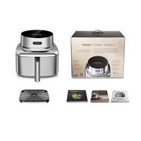 Cosori Iconic Single chytrá horkovzdušná fritéza 6,2 L nerez