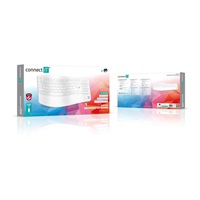 CONNECT IT FOR HEALTH Ergonomická klávesnice ErgoOffice, Bezdrátová, CZ+SK, bílá