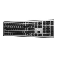 C-TECH Klávesnice Quallis KB-118 Dual mode, bezdrátová, BT5.0 + 2,4GHz, scissors tlačítka, USB nano receiver, CZ/SK