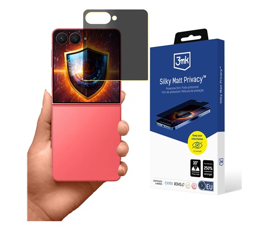 3mk ochranná folie Silky Matt Privacy pro Samsung Galaxy Z Flip 7
