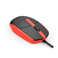 C-TECH Myš WM-10, černo/červená, USB
