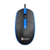 C-TECH Myš WM-10, černo/modrá, USB