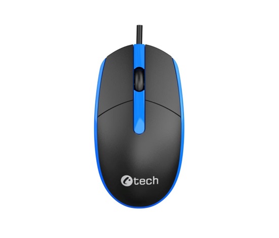 C-TECH Myš WM-10, černo/modrá, USB
