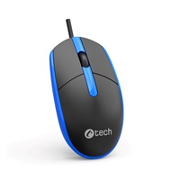 C-TECH Myš WM-10, černo/modrá, USB