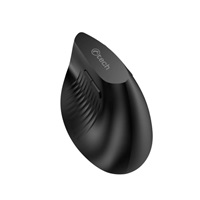 C-TECH Myš VEM-15, vertikální, Dual mode, bezdrátová, BT5.0 + 2,4GHz, 1600DPI, baterie 400 mAh, černá