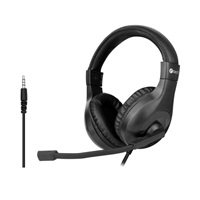 C-TECH Sluchátka MHS-05, 3,5mm jack, k PC, černá