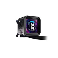 ASROCK Vodní chladič Phantom Gaming 360 LCD, 3x120mm, ARGB, LGA1851, AM5, černá