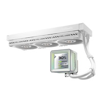 ASROCK Vodní chladič Steel Legend 360 LCD, 3x120mm, LGA1851, AM5, bílá