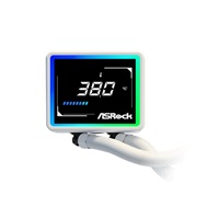 ASROCK Vodní chladič Challenger White 240 Digital, 2x120mm, ARGB, LGA1851, AM5, bílá