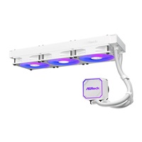 ASROCK Vodní chladič Pro White 360 ARGB, 3x120mm, LGA1851, AM5, bílá