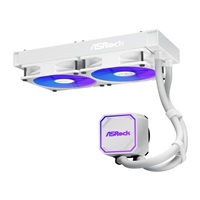 ASROCK Vodní chladič Pro White 240 ARGB, 2x120mm, LGA1851, AM5, bílá