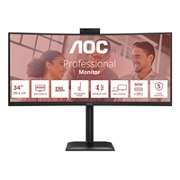 AOC MT VA 34" CU34E4CW - VA panel, 3440x1440, 120Hz, HDMI, DP, USB-C