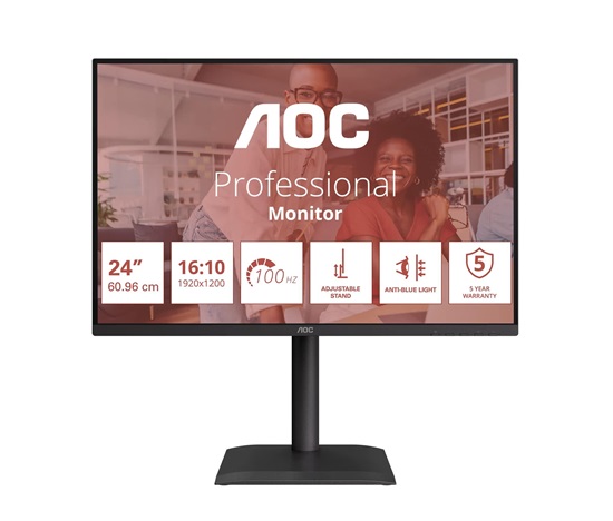 AOC MT IPS LCD WLED 24" X24E4U - IPS panel, 1920x1200, 100Hz, HDMI, DP, USB-C