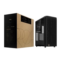 BAZAR ASUS case PROART PA401 WOOD TG, Mid Tower, ATX, 1xUSB-C Gen2x2, 2xUSB 3.0, 2x 160mm Fan, černá - Komplet