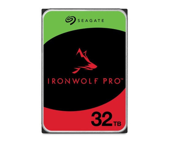 SEAGATE HDD 32TB IRONWOLF PRO, 3.5", SATA 6 Gb/s, 7200 RPM, Cache 512MB, CMR