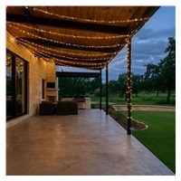 Solight LED solární řetěz, 200LED, 22m, teplá bílá