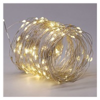 Solight LED solární řetěz, 200LED, 22m, teplá bílá