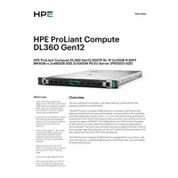 HPE PL DL360g12 6507P (3.5/8C) 2x32G (P69727) 2x480G MR408i-o 8SFF 2x1000W 2p10G-T NBD333 Smart Choice