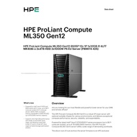HPE PL ML350g12 6505P (2.2/12C) 1x32G (P69727) 2x4TB 4LFF MR408i-o2x1000W 1GbE NBD333 Smart Choice