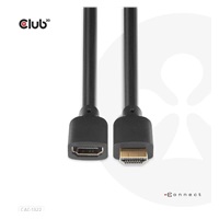 BAZAR - Club3D prodlužovací Ultra rychlý HDMI kabel, 4K120Hz, 8K60Hz, 48Gbps, M/F, 1m, 30 AWG - Poškozený obal (Komplet)