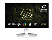 MSI LCD MAG 274QRFW E20, 27", 2560x1440, Rapid IPS, 0,5 ms, VESA 100x100, White