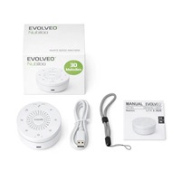 EVOLVEO Uspávací modul Nubiloo, s ukolebávkami a bílým šumem, LED indikátor
