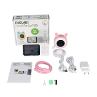 EVOLVEO Baby Monitor N35, kamera, VOX, teploměr, noční vidění, RGB, růžová