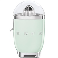 Smeg CJF11PGEU citrusový odšťavňovač, 70 W, manuální tlak, univerzální kužel z nerezové oceli, pastelově zelený