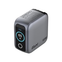VERBATIM Mini GaN Nabíječka s displejem 65W, 2xUSB-C, 1xUSB-A, šedá