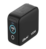 VERBATIM Mini GaN Nabíječka s displejem 100W, 2xUSB-C, 1xUSB-A, černá