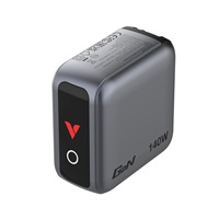 VERBATIM Mini GaN Nabíječka s displejem 140W, 3xUSB-C, 1xUSB-A, šedá